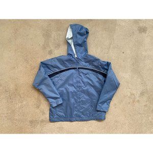 Nike Gray Tag Baby Blue Windbreaker Jacket Size M